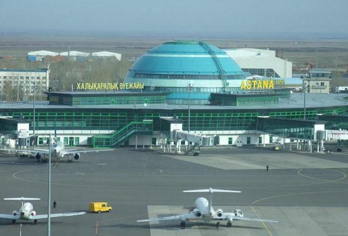 ao aeroporto internazionale di Astana